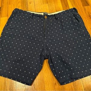 J. Crew - Men’s Navy Patterned Gramercy Shorts